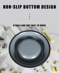 定制猫碗，橡胶防滑，不锈钢材质，可爱宠物食碗套装