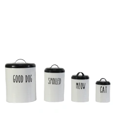 Top Sale Metal Kitchen Bread Box Sugar Coffee Tea Food Storage Container Pet Food Canister Set