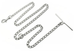 2MM /2.5MM/3MM  Stainless Steel  Integrated Dog Chain Dog Leash Dog Collar Set  for Dog Walking