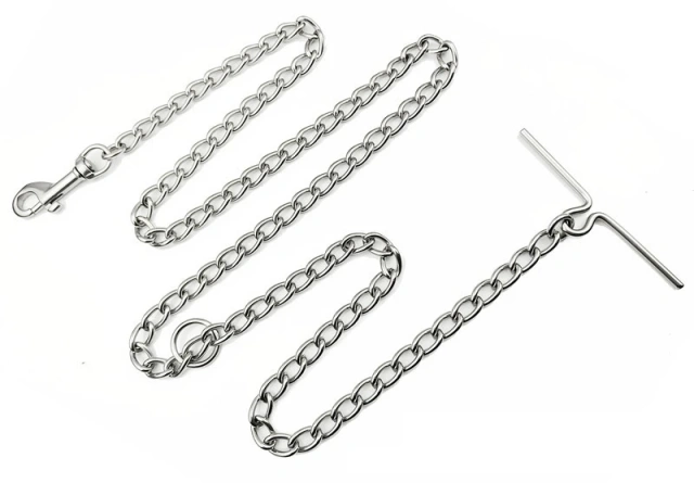 2MM /2.5MM/3MM  Stainless Steel  Integrated Dog Chain Dog Leash Dog Collar Set  for Dog Walking