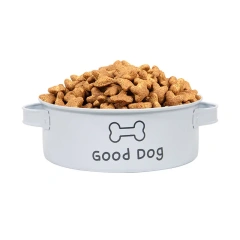 Factory Wholesale Powder Coating Dog Bowl Pet Bowl Hot Metal Dog Bowl