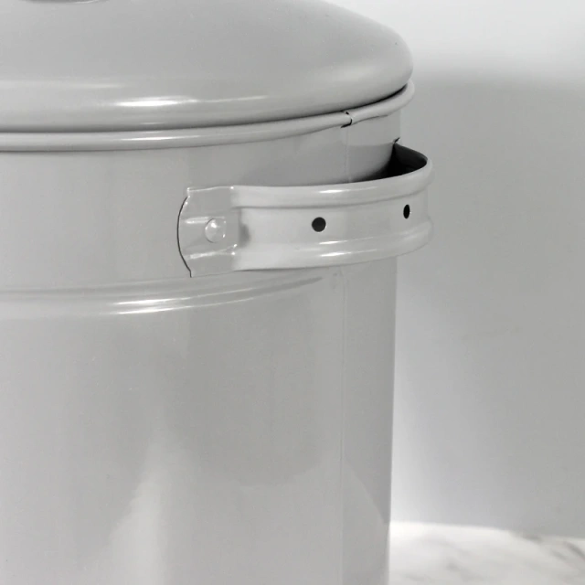 Factory Direct Sale Galvanized Iron Airtight Cat Food Storage Container Support Custom Waterproof Round Metal Dog Food Storage