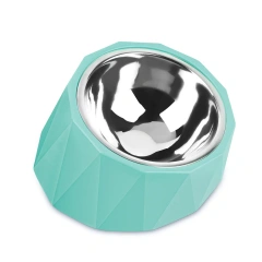 2023 New Smart Stainless Steel Pet Feeder Dog Pet Bowls Food Feeder With Rubber Base