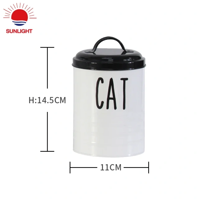 Top Sale Metal Kitchen Bread Box Sugar Coffee Tea Food Storage Container Pet Food Canister Set