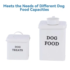 Factory Stock   Airtight Food Storage Container Set  Metal Dog Food and Dog Treat Storage Container Sets