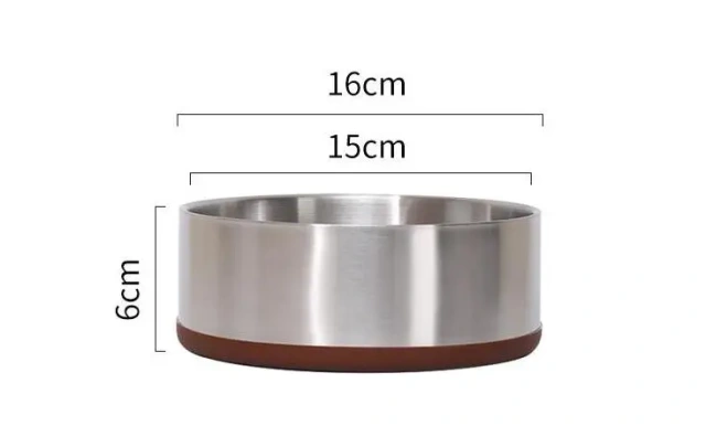 304 Stainless Steel Double Dog Bowl Big Capacity Anti Break Dog Water  Bowl Dog Food Bowl