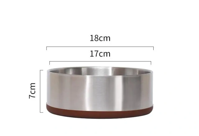 304 Stainless Steel Double Dog Bowl Big Capacity Anti Break Dog Water  Bowl Dog Food Bowl
