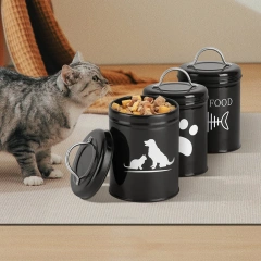 厂家直销耐用镀锌铁质储物箱4件套，用于存放宠物衣物和宠物食品