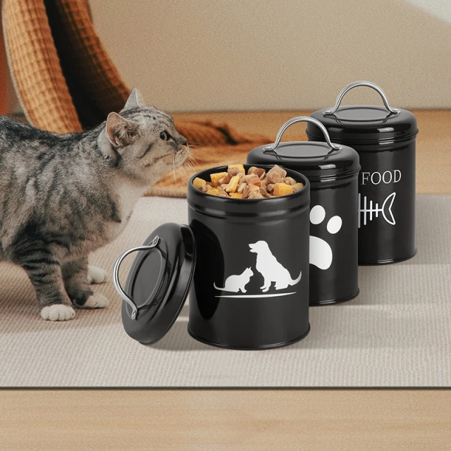 厂家直销耐用镀锌铁质储物箱4件套，用于存放宠物衣物和宠物食品