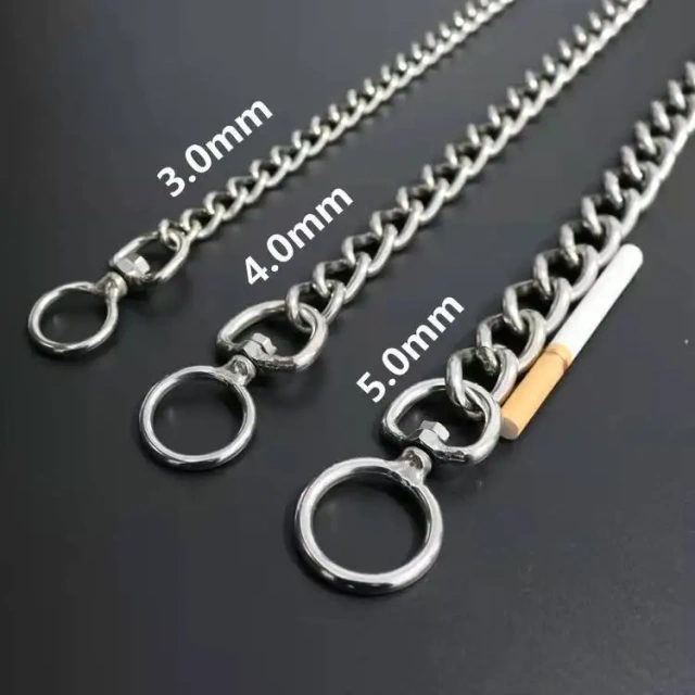 10.6MM/15MM/19MM Width Pet Collars Dog  Chain Stainless Steel P Chain  Rotating Buckle  Choke Dog Chain for Medium and Large Dog