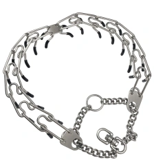 Pet Collars 3MM Stimulus Chain Stainless Steel Dog Chain  Large Dog Explosion-proof Shock Collar P Chain  Metal Dog Collar