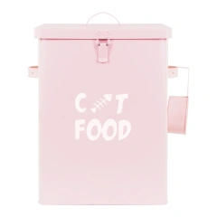 27 L Capacity Durable and Anti-rust Large Pet Food Storage Container for Dog and Cat