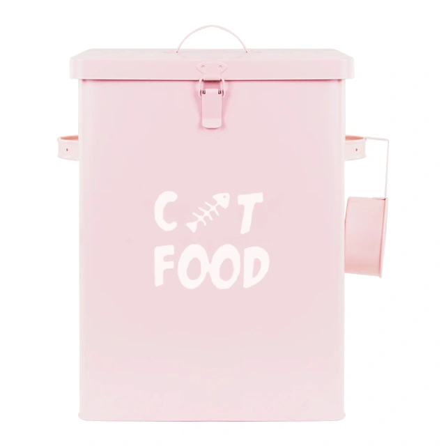 27 L Capacity Durable and Anti-rust Large Pet Food Storage Container for Dog and Cat