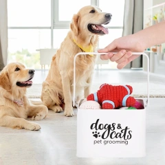 New Arrival Pet Groming Tools Kit Storage Box Pet Toys Storage Basket  for Dog