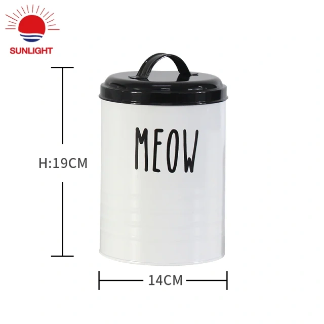 Top Sale Metal Kitchen Bread Box Sugar Coffee Tea Food Storage Container Pet Food Canister Set