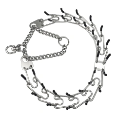 Pet Collars 3MM Stimulus Chain Stainless Steel Dog Chain  Large Dog Explosion-proof Shock Collar P Chain  Metal Dog Collar