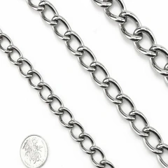 10.6MM/15MM/19MM Width Pet Collars Dog  Chain Stainless Steel P Chain  Rotating Buckle  Choke Dog Chain for Medium and Large Dog