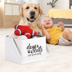 New Arrival Pet Groming Tools Kit Storage Box Pet Toys Storage Basket  for Dog