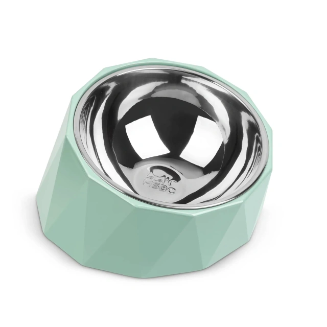 2023 New Smart Stainless Steel Pet Feeder Dog Pet Bowls Food Feeder With Rubber Base