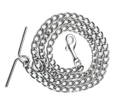 2MM /2.5MM/3MM  Stainless Steel  Integrated Dog Chain Dog Leash Dog Collar Set  for Dog Walking