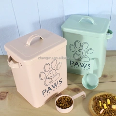3KG/3.4KG/7.4KG  Capacity Airtight Pet Food Storage Container Dog Treat Canister Set  with Lid for Dog and Cat