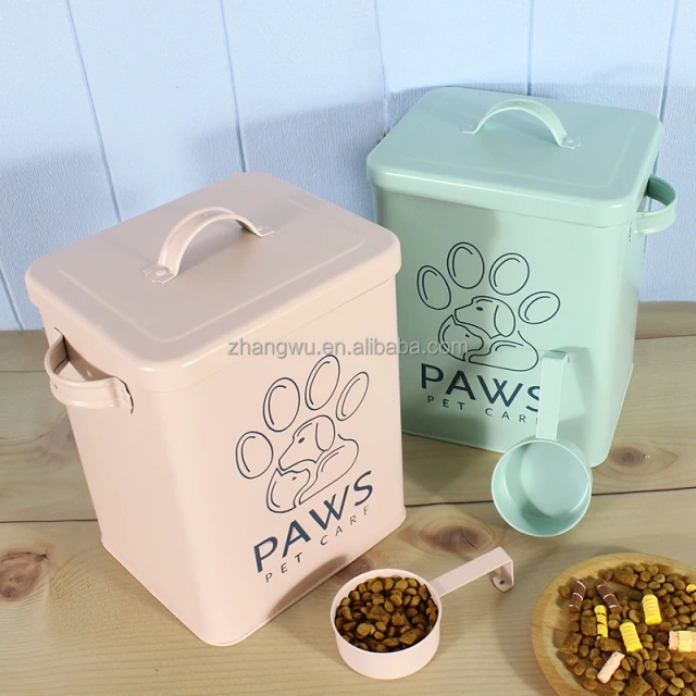 3KG/3.4KG/7.4KG  Capacity Airtight Pet Food Storage Container Dog Treat Canister Set  with Lid for Dog and Cat