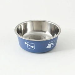 Safety Light Stainless Steel Elevated Cat Food Bowl Raised Non Slip Dog Bowls