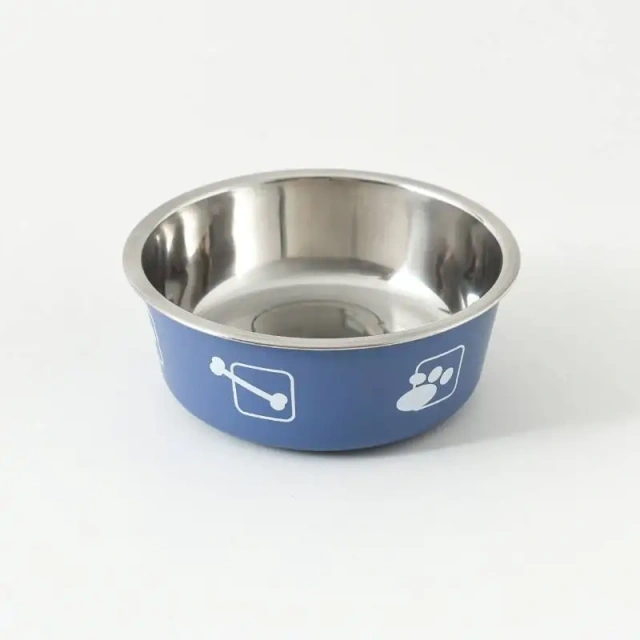 Safety Light Stainless Steel Elevated Cat Food Bowl Raised Non Slip Dog Bowls