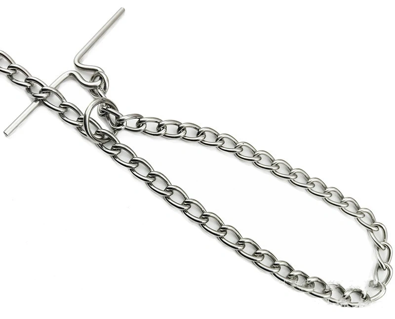 2MM/2.5MM/3MM 不锈钢一体式狗链狗牵引绳狗项圈套装适用于遛狗