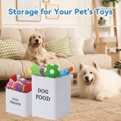 Factory Stock   Airtight Food Storage Container Set  Metal Dog Food and Dog Treat Storage Container Sets