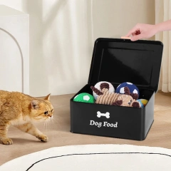 厂家直销耐用镀锌铁质储物箱4件套，用于存放宠物衣物和宠物食品