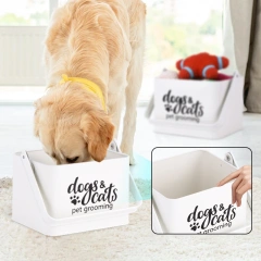 New Arrival Pet Groming Tools Kit Storage Box Pet Toys Storage Basket  for Dog