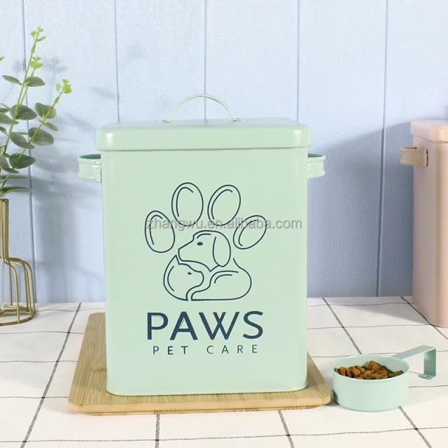 3KG/3.4KG/7.4KG  Capacity Airtight Pet Food Storage Container Dog Treat Canister Set  with Lid for Dog and Cat