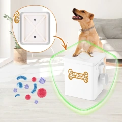 Factory Direct Sale  Set of Three Food Storage Tin Dog Treat Jar with Lid for Pet