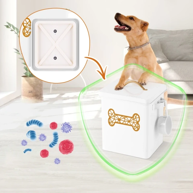 Factory Direct Sale  Set of Three Food Storage Tin Dog Treat Jar with Lid for Pet