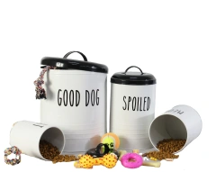 Top Sale Metal Kitchen Bread Box Sugar Coffee Tea Food Storage Container Pet Food Canister Set