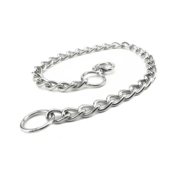 10.6MM/15MM/19MM Width Pet Collars Dog  Chain Stainless Steel P Chain  Rotating Buckle  Choke Dog Chain for Medium and Large Dog