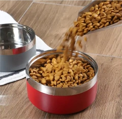 Fashion Dog Feeder Bowls  Double Layers Dog Dish  Rubber Non slip  Dog Bowl