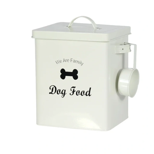Hot Sale  Airtight  Moisture-proof  Large Capacity  Metal Pet Food Storage