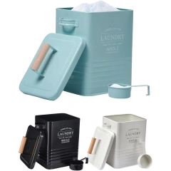 Housewares Laundry Powder Container with Scoop for Detergent Powder Laundry Detergent Container Laundry Soap Dispenser with Lid