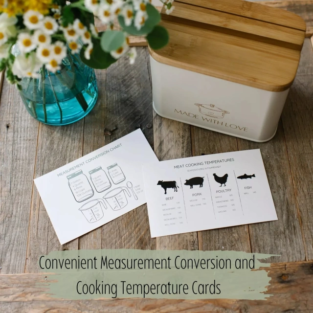 Factory Durable Recipe Card Box Thicker Metal Luxury Recipe Cards and Box Set Beautiful Recipe Box with Cards and Dividers