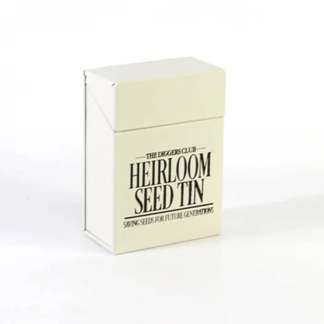 Portable Garden Seed Box Galvanized Iron Metal Seeds Organized Storage Container Flower Classified Storage