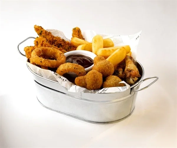 Baking Tray Stainless Steel Trays Stainless Steel Rectangular Tray French Fries Holder Fried Chicken Basket