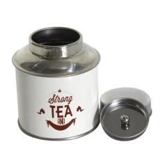 Factory Customize Metal Stainless Steel Luxury Tea Packing Double Lid Airtight Tea Canister with Cheaper Price