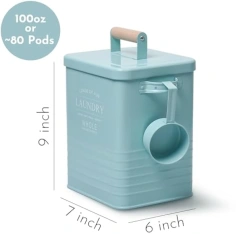 Housewares Laundry Powder Container with Scoop for Detergent Powder Laundry Detergent Container Laundry Soap Dispenser with Lid