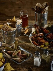 Baking Tray Stainless Steel Trays Stainless Steel Rectangular Tray French Fries Holder Fried Chicken Basket