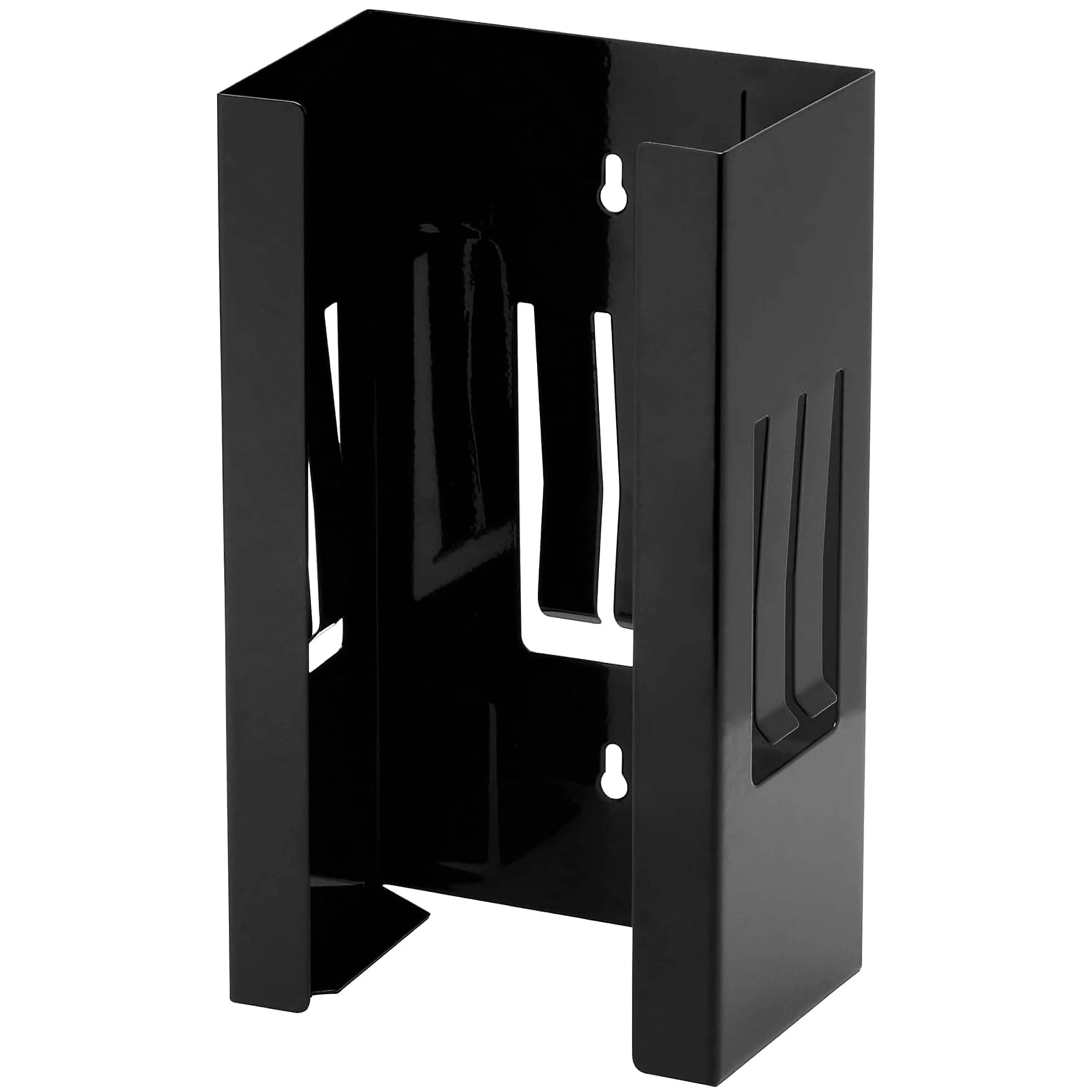 Black Wall mounted Magnetic Glove/Tissue Dispenser Glove Box Holder