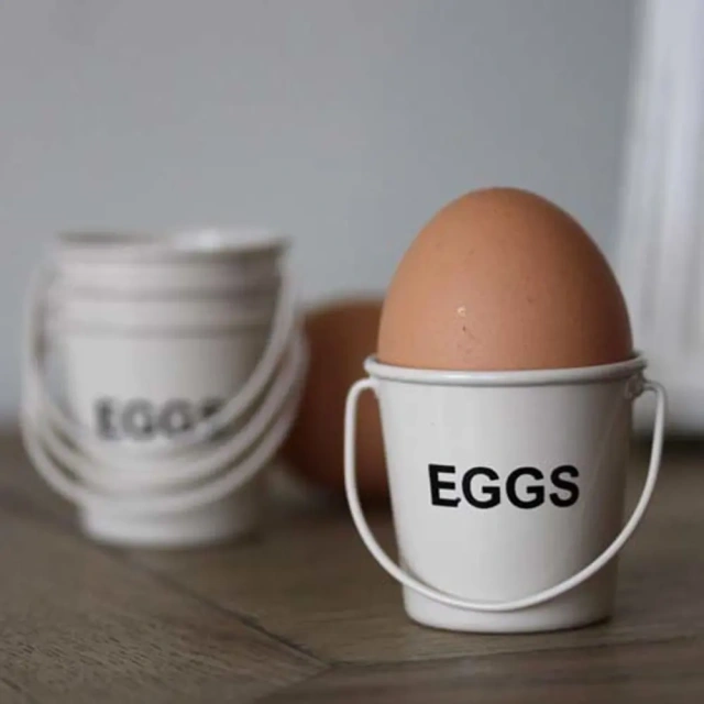 Colorful Bucket Egg Cups Galvanized Iron Gift Bucket