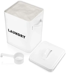 洗衣粉容器分配器支架洗衣房整理储物盒白色洗衣盒