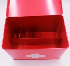 Metal Iron First Aid Medicine Box Household Storage Box Galvanized Iron Metal Tool Emergency First Aid Box